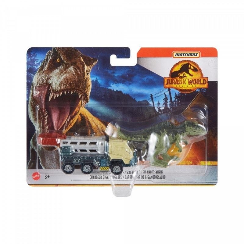 Matchbox Jurassic World Transporter con Gigantosaurus