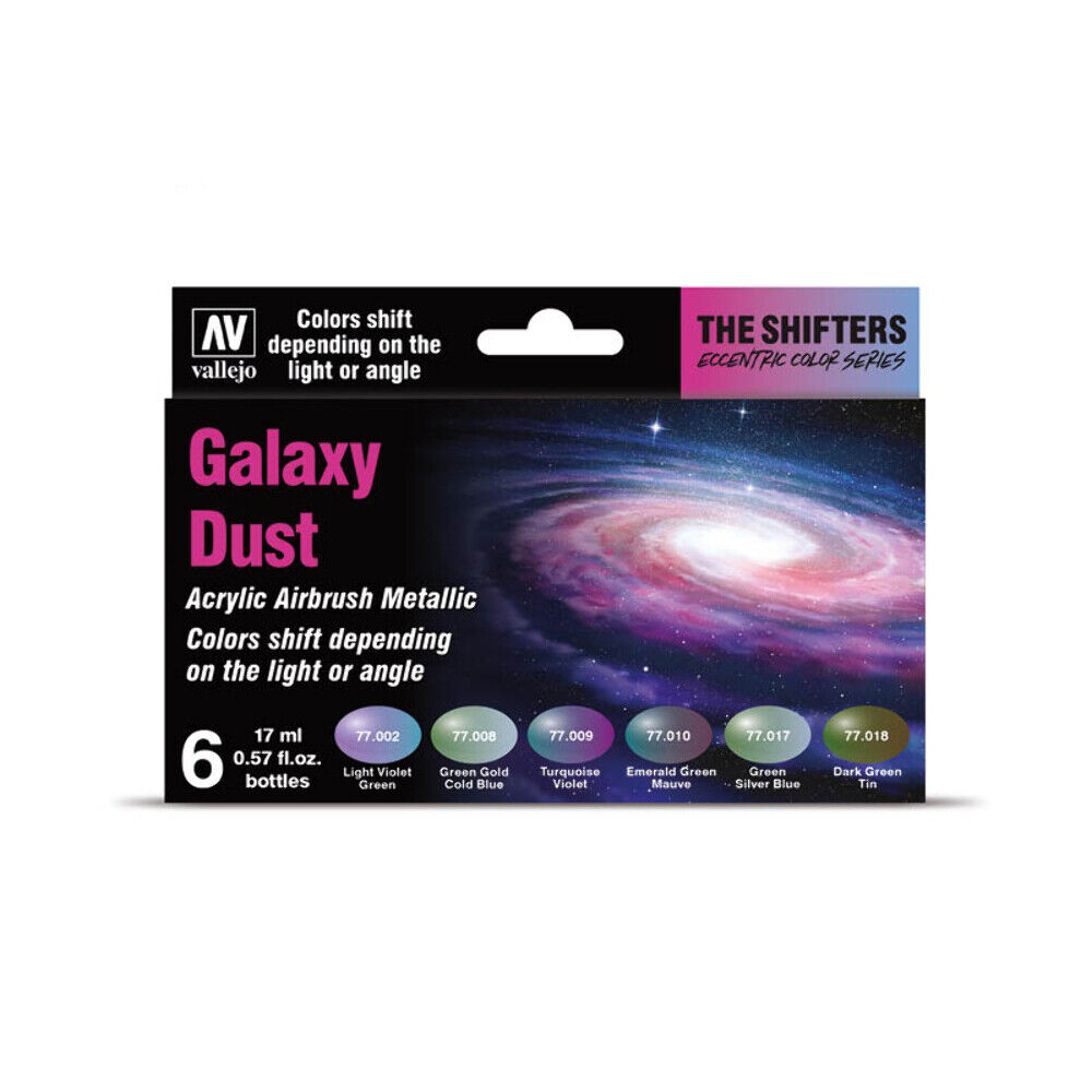 Vallejo 77092 CONFEZIONE 6 COLORI GALAXY DUST (6X17 ml)