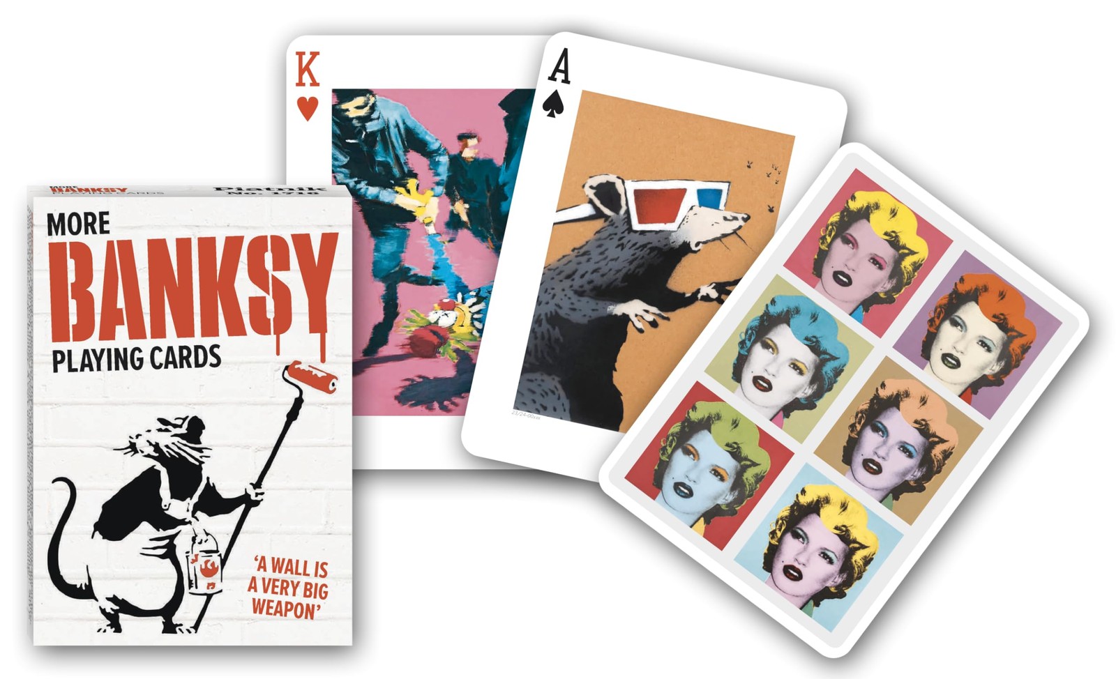 Piatnik More Banksy Playing Cards   Gibsons Games   Card Game   Pack of Cards