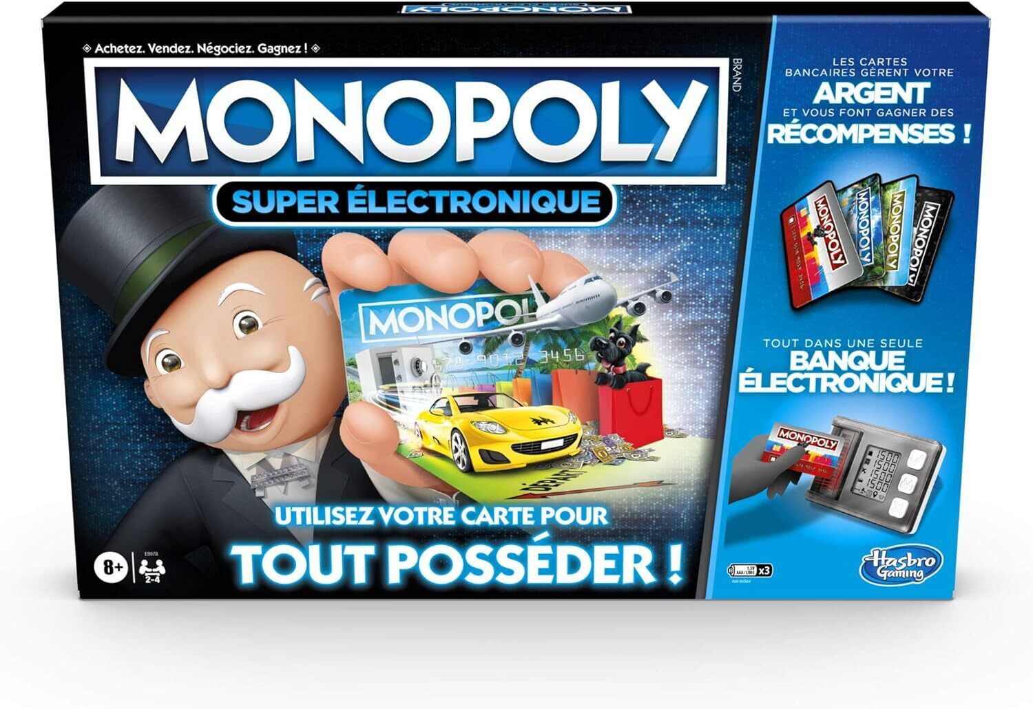 HASBRO, MONOPOLY Super électronique | dadi 8 anni, ,  HASE8978