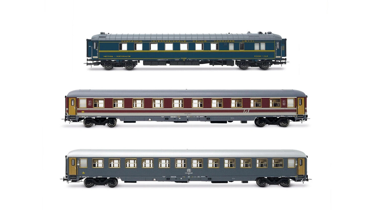 RIVAROSSI HR4361 Set “Alpen Express” RISTORANTE+ 2 CARROZZE FS