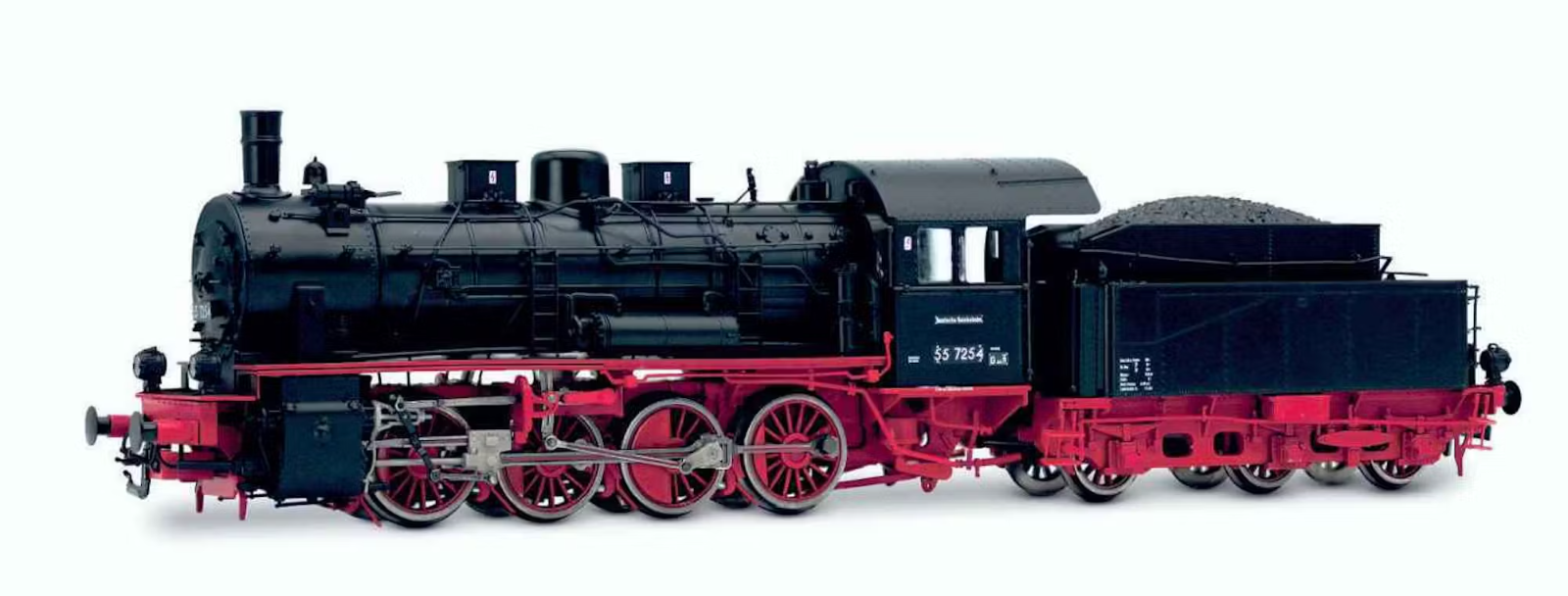 Rivarossi HR2893  DR 55 7254  livrea nera telaio rosso,