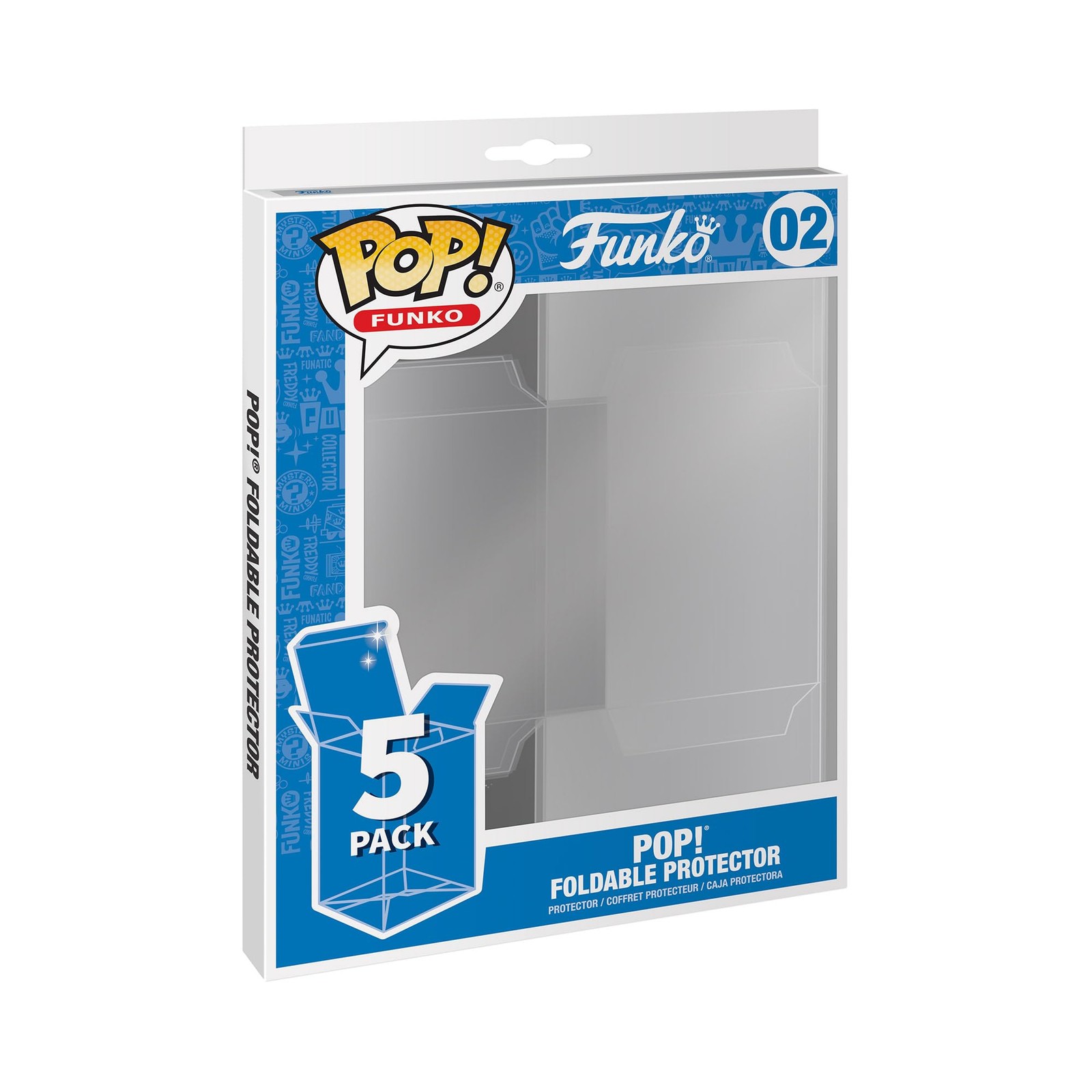 Funko POP! Protector: 5PK Foldable POP Protector (Non-UV) - Premium Protector Di