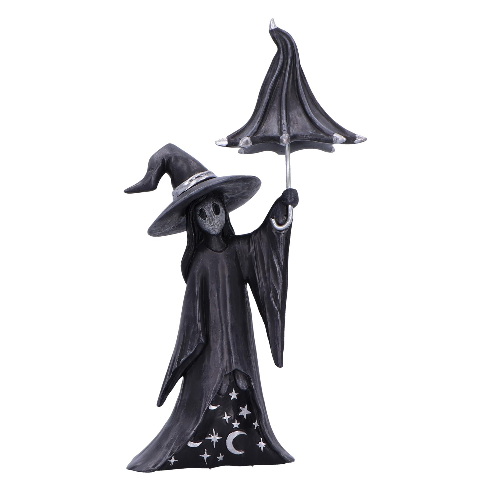 Nemesis Now Little Souls - Twinkle Figurine 18cm, Resin, Black, Witch Ghost with