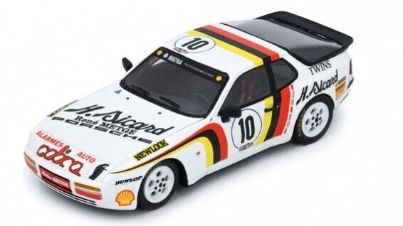 Spark Model PORSCHE 944 TURBO CUP N.10 FRENCH CHAMPION 1987RENE METGE 1:43