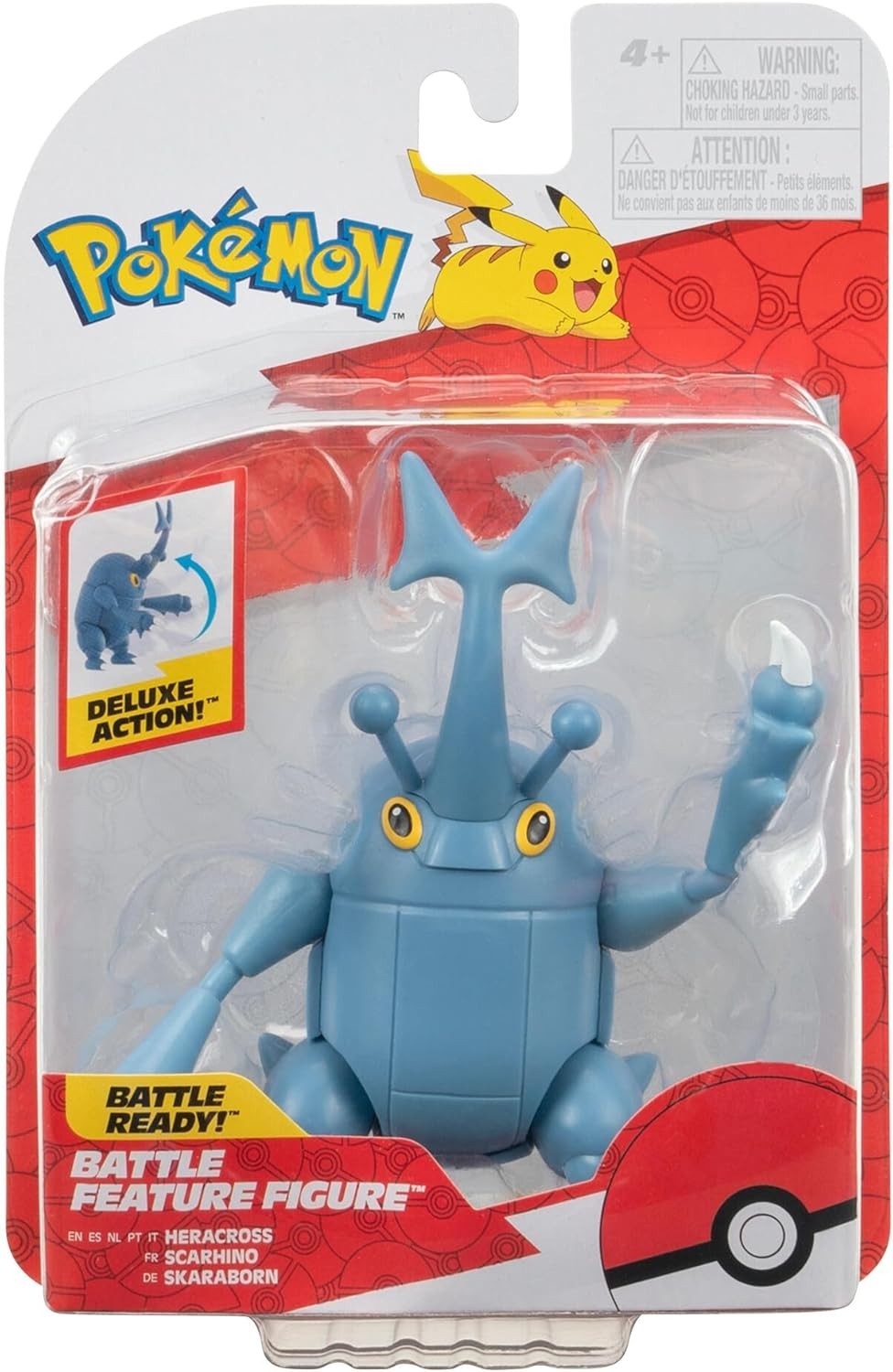 Rei Toys PK030503 Pokémon Battle Ready Figure Heracross 11cm