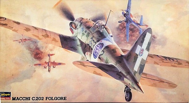 MACCHI C 202 FOLGORE KIT 1:48 Hasegawa Kit Aerei Die Cast Modellino