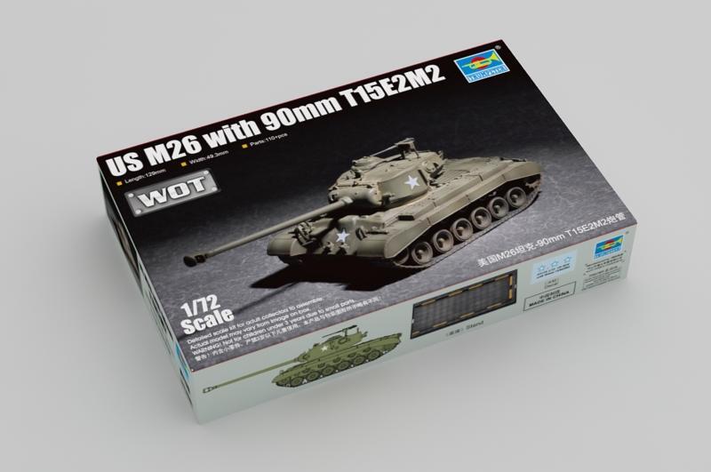 1:72 TRUMPETER KIT Us M26 With 90Mm T15E2M2 TR07170