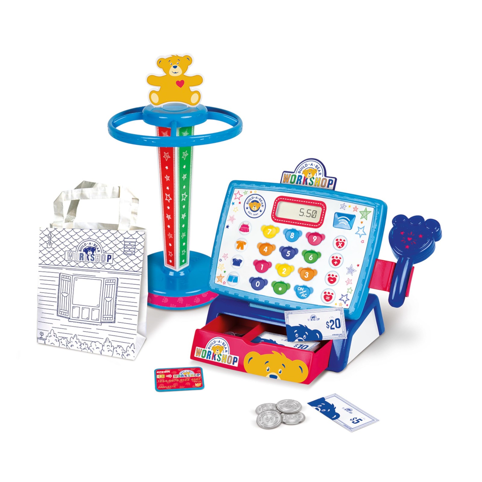 Casdon Build-A-Bear Workshop Toy Shop & Checkout Set   Officially Licensed Build