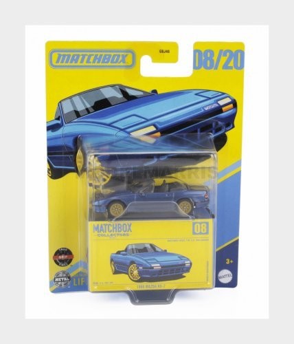 MATTEL HOT WHEELS GBJ48-966B-JCL41 MAZDA - RX-7 1988 - BLUE - 1/64