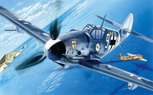 ITALERI 063 MAQUETTE AVION MESSERSCHMITT BF109 G6 1/72