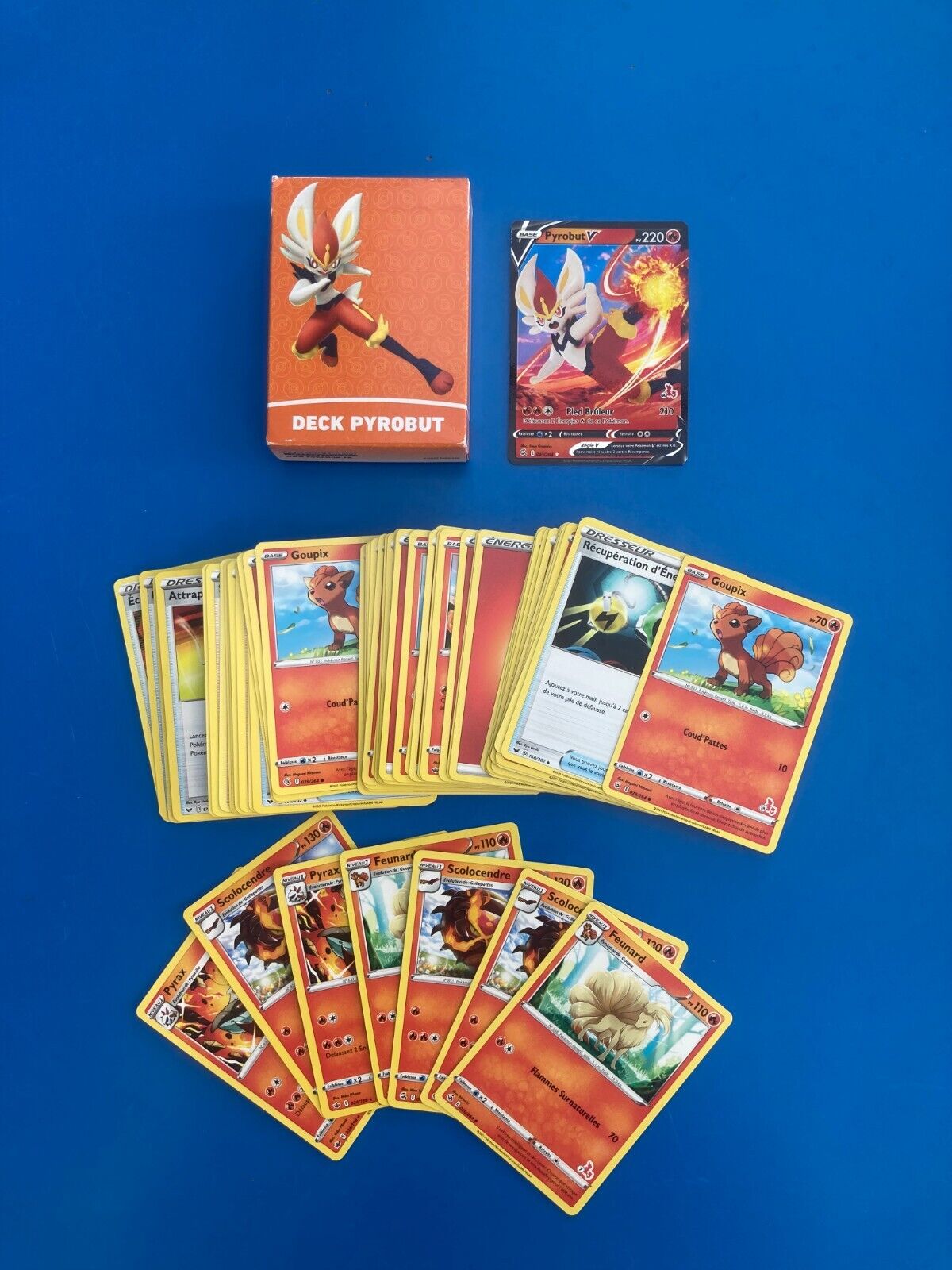 Deck Pyrobut Cartolina Set Di Société Accademia Combat Pokémon Nuovo Con GX