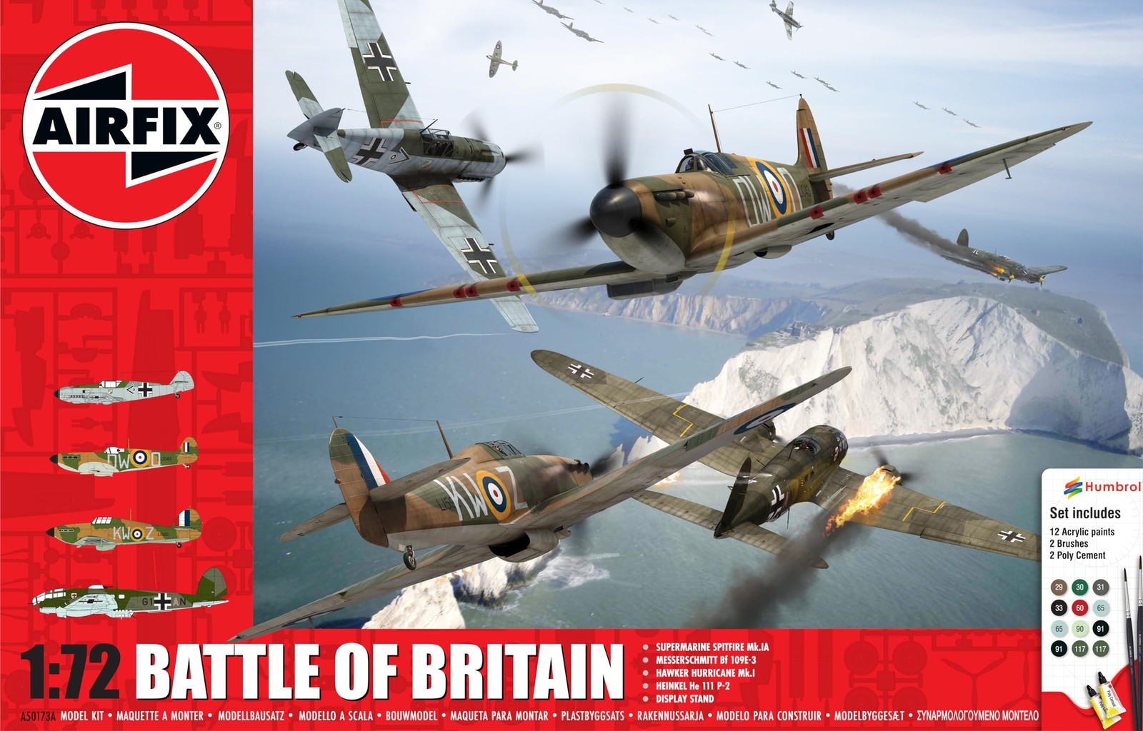 Airfix - 1/72 cadeauset Battle of Britain - Plastic Modelbouw - Schaal: 1:72