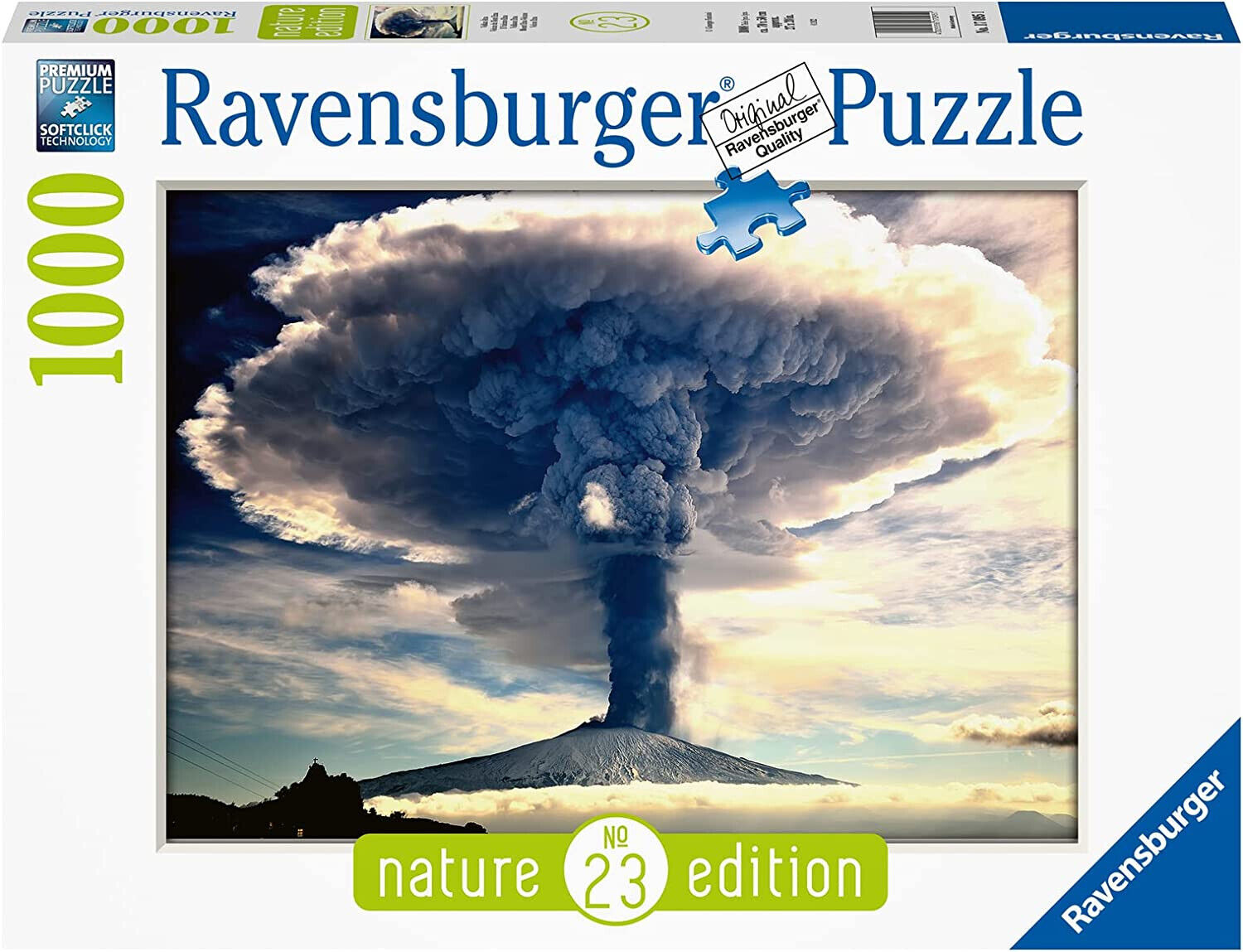 Ravensburger - Puzzle Vulcano Etna, Collezione Nature Edition, 1000 Pezzi