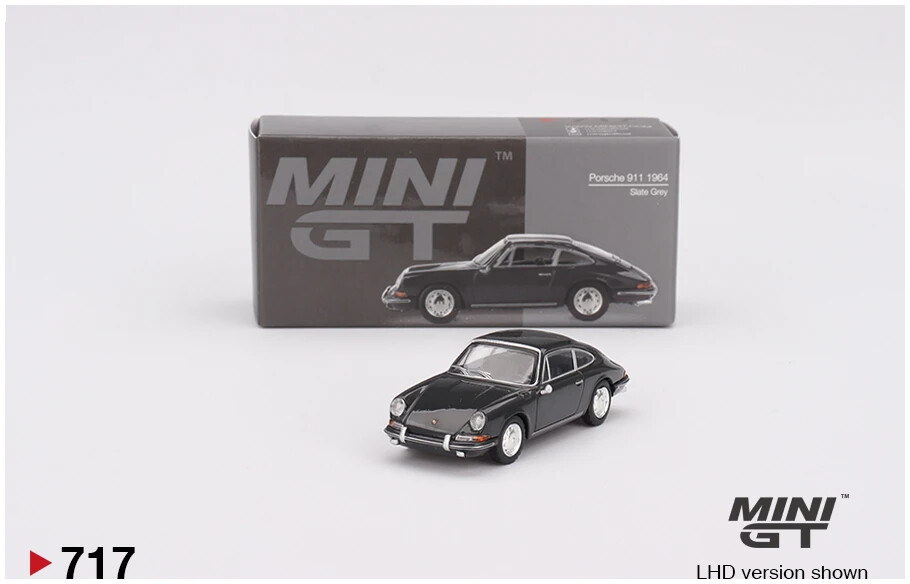 Mini GT MGT00717LHD Porsche 911 1964 Slate Grey Die Cast 1/64