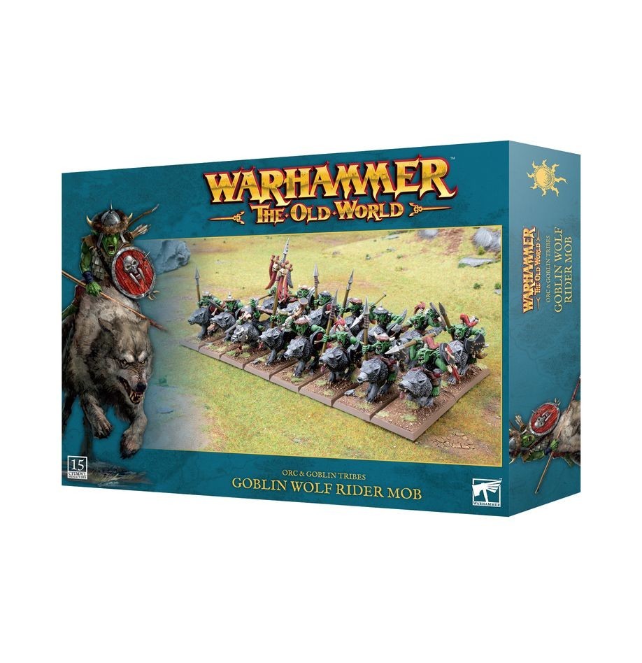 GOBLIN WOLF RIDER MOB set di miniature ORC & GOBLIN TRIBES warhammer THE OLD WOR