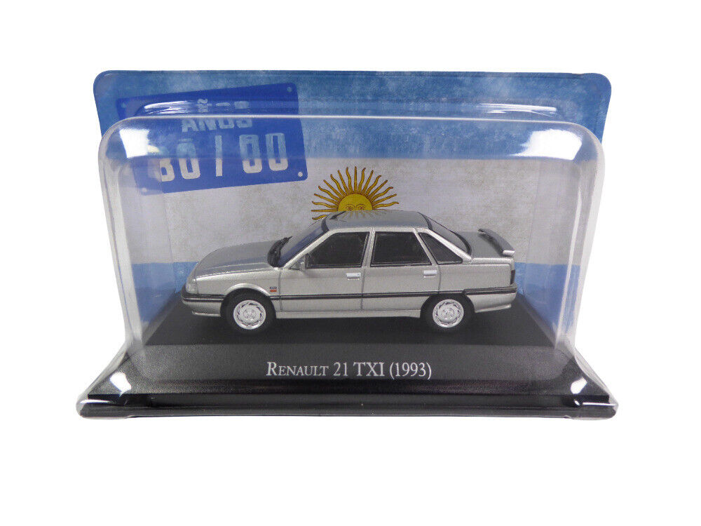 RENAULT 21 R21 TXI 1993 ARGENTO SALVAT AQV23T IXO 1:43 INIEZIONE