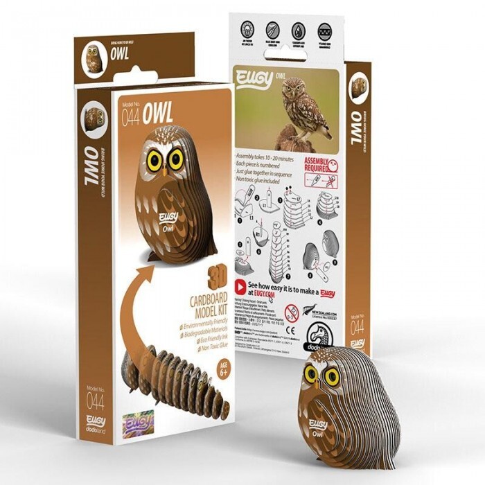 Eugy il gufo. Eco-puzzle 3D