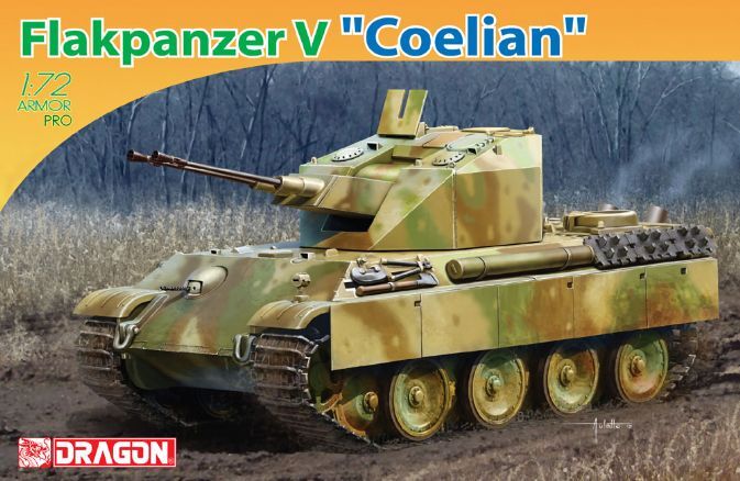 1:72 Dragon Flakpanzer V "Coelian" Kit D7236 Modellino