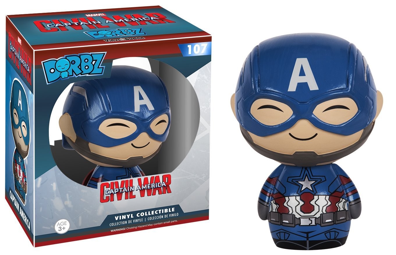 Funko Dorbz Civil War Captain America #107 Vinyl Collectible