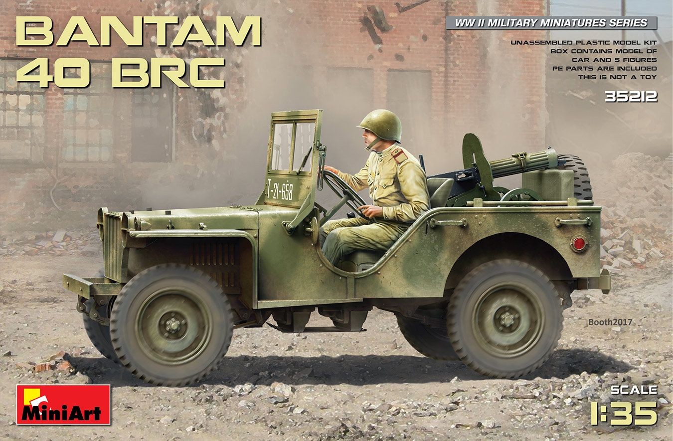 MINIART 35212 MODELLO MILITARE JEEP BANTAM 40 BRC 1/35