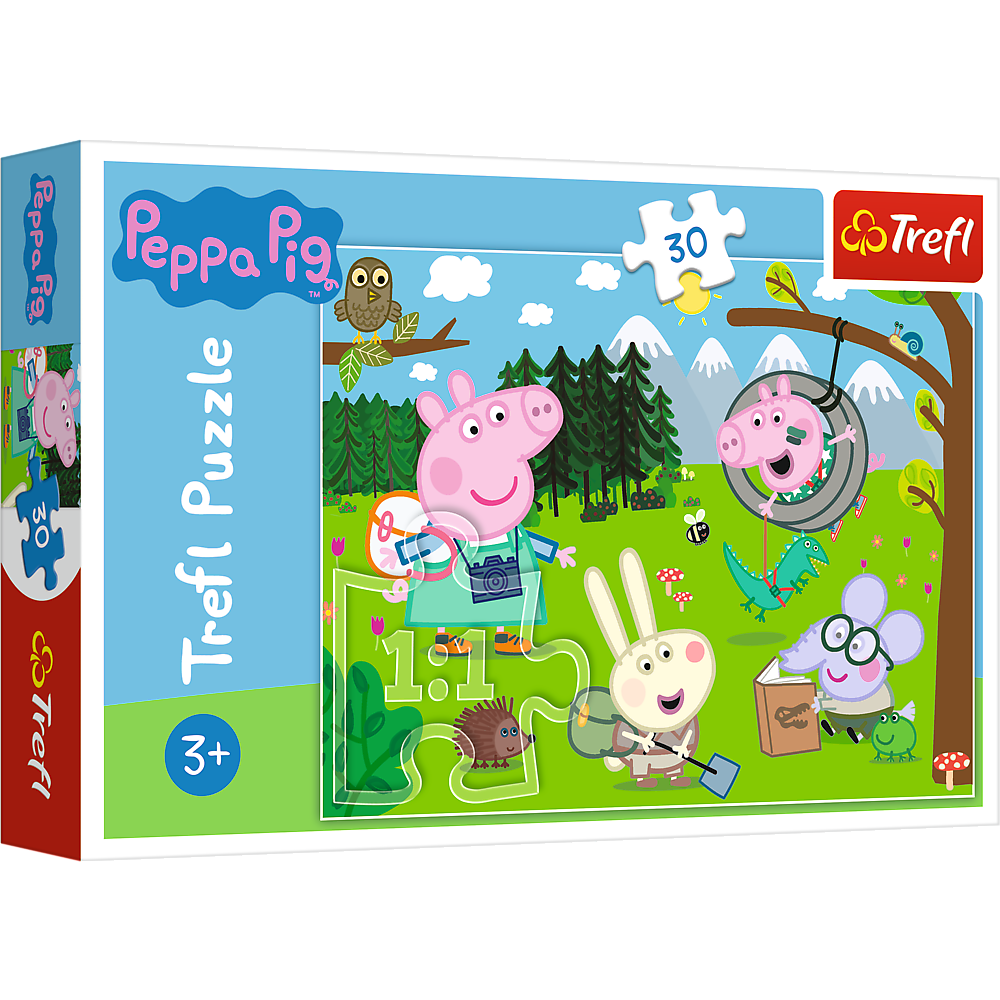 Peppa Pig E Amici Evie Puzzle Jigsaw 30 Pezzi Giocando Nella Foresta