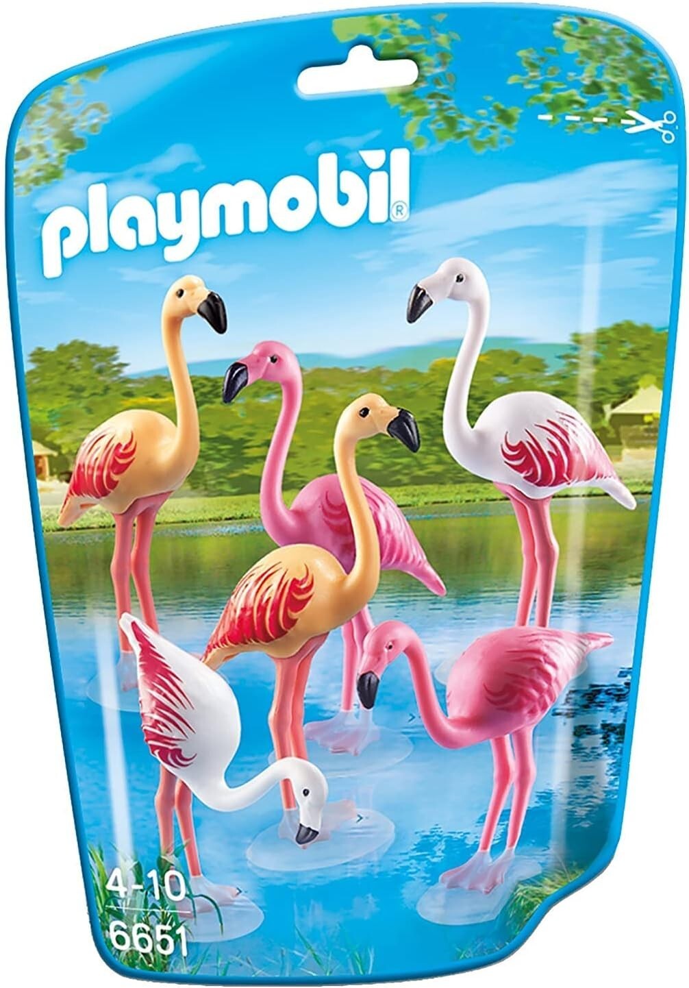 Playmobil Fenicotteri - Serie Playmobil Zoo - Anno 2014 art. 6651 - Nuovo -