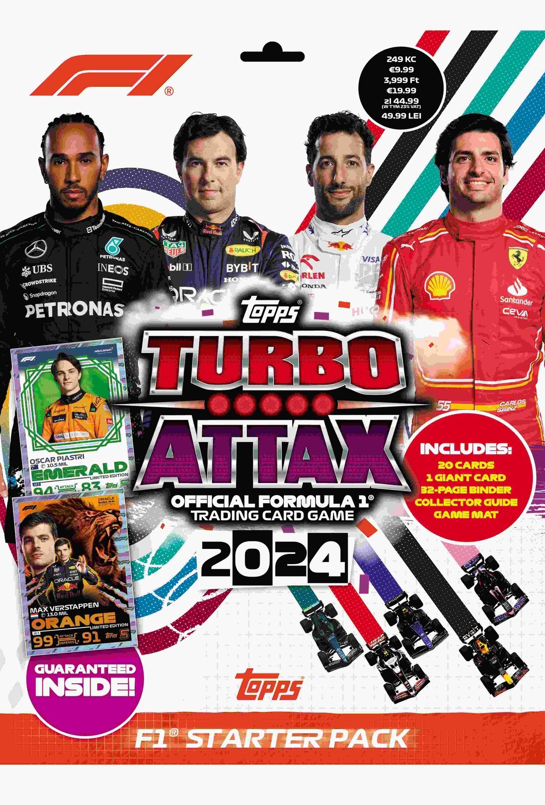 F1 Turbo Attax Starter Pack ufficiale Formula 1 2024 1 pz. mix