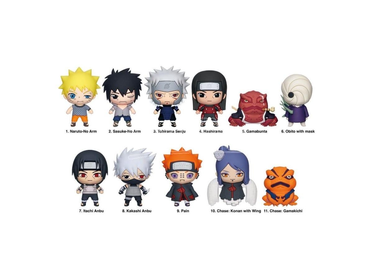 Naruto Shippuden 3d Pvc Bag Clips Series 5  Con Figure Int.