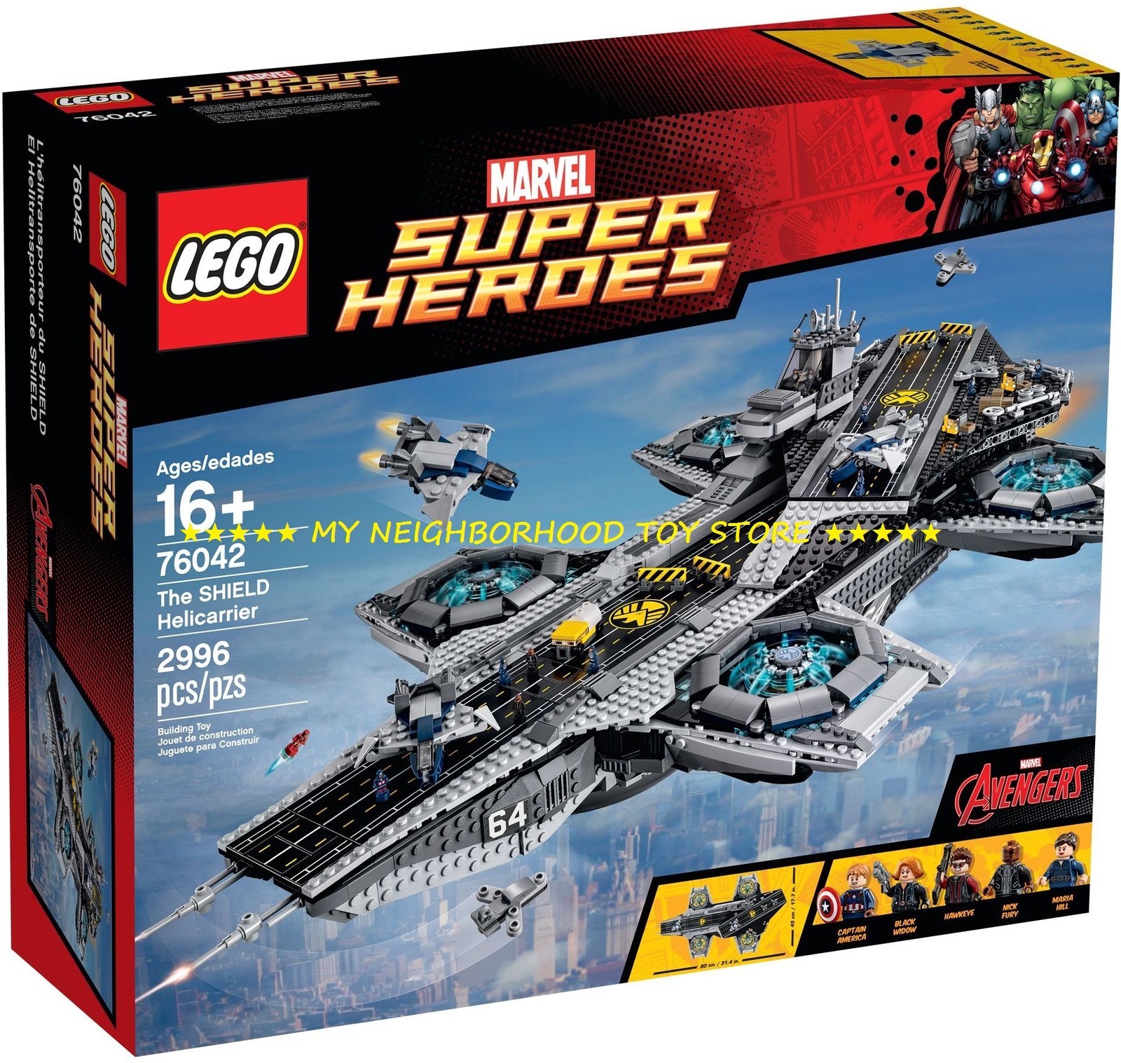 RETIRED - LEGO 76042 UCS MARVEL SUPER HEROES™ HELICARRIER SHIELD (motorizzabile)