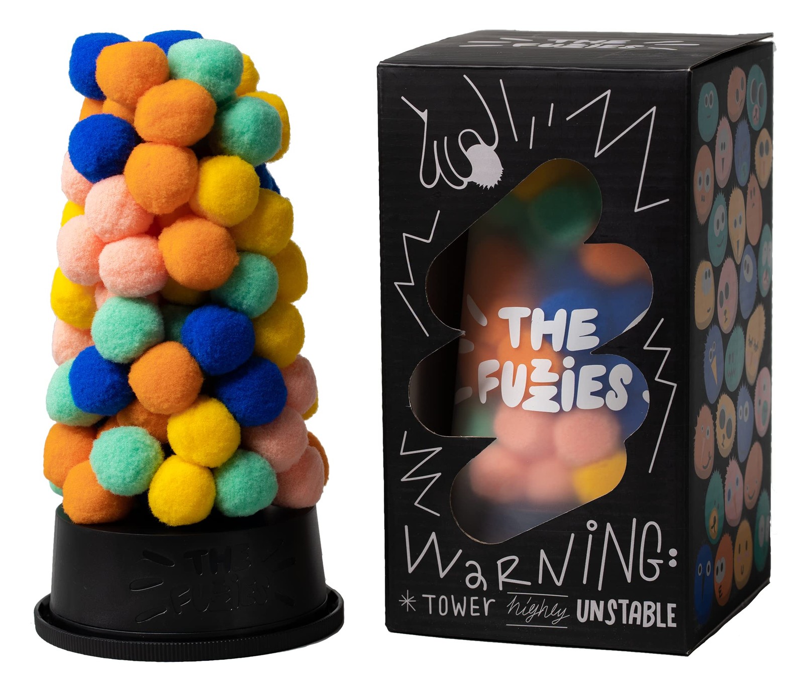 Monikers The Fuzzies - A game to create an impossible gravity defying tower of f