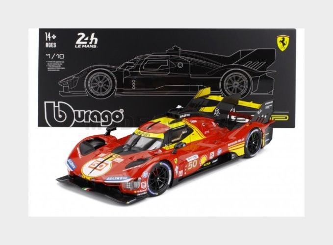 BBURAGO FERRARI 499P #50 24H LEMANS 2024 WINNER CON VETRINETTA - 18-16312 1:18