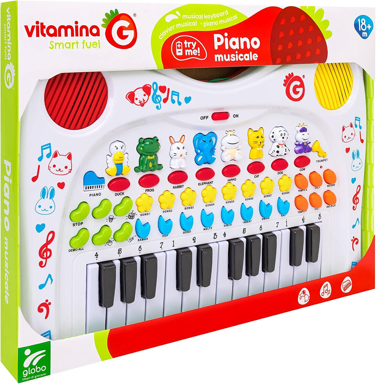 PIANOLA DEGLI ANIMALI B/O