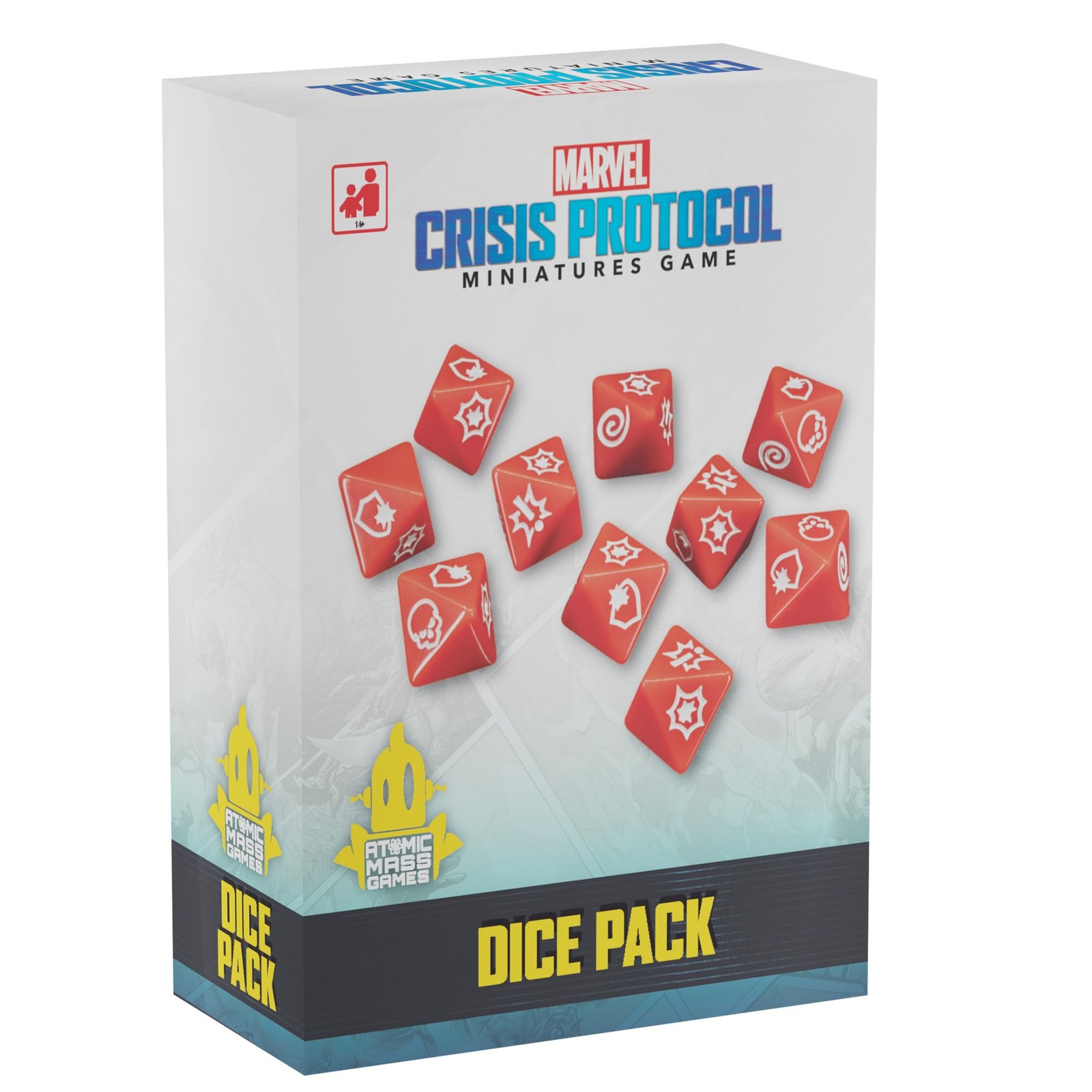 Asmodee   Marvel Crisis Protocol: Dice Pack   Tabletop Miniatures Accessory