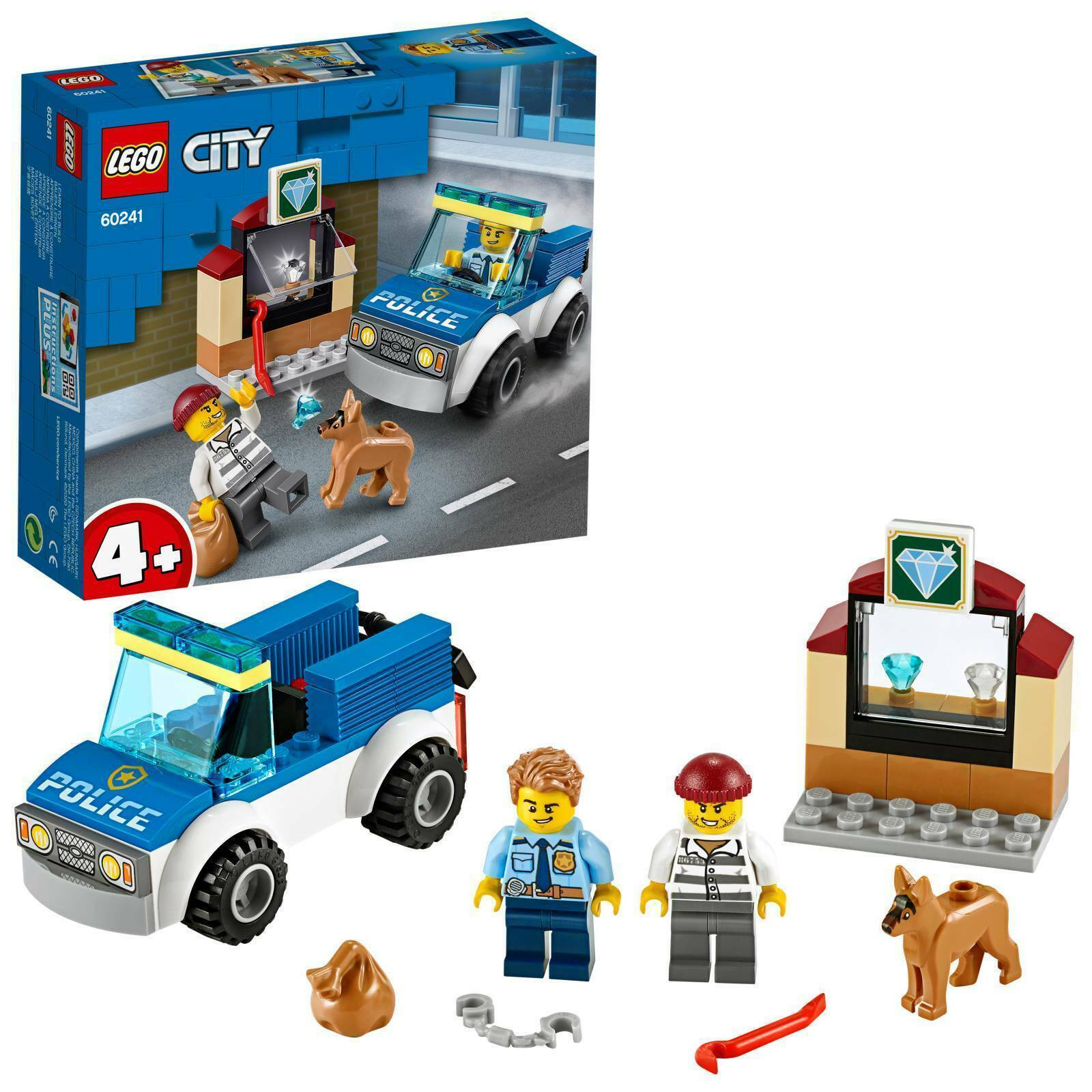 LEGO CITY - POLICE DOG UNIT UNITA' CINOFILA DELLA POLIZIA PEZZI 67  ART 60241