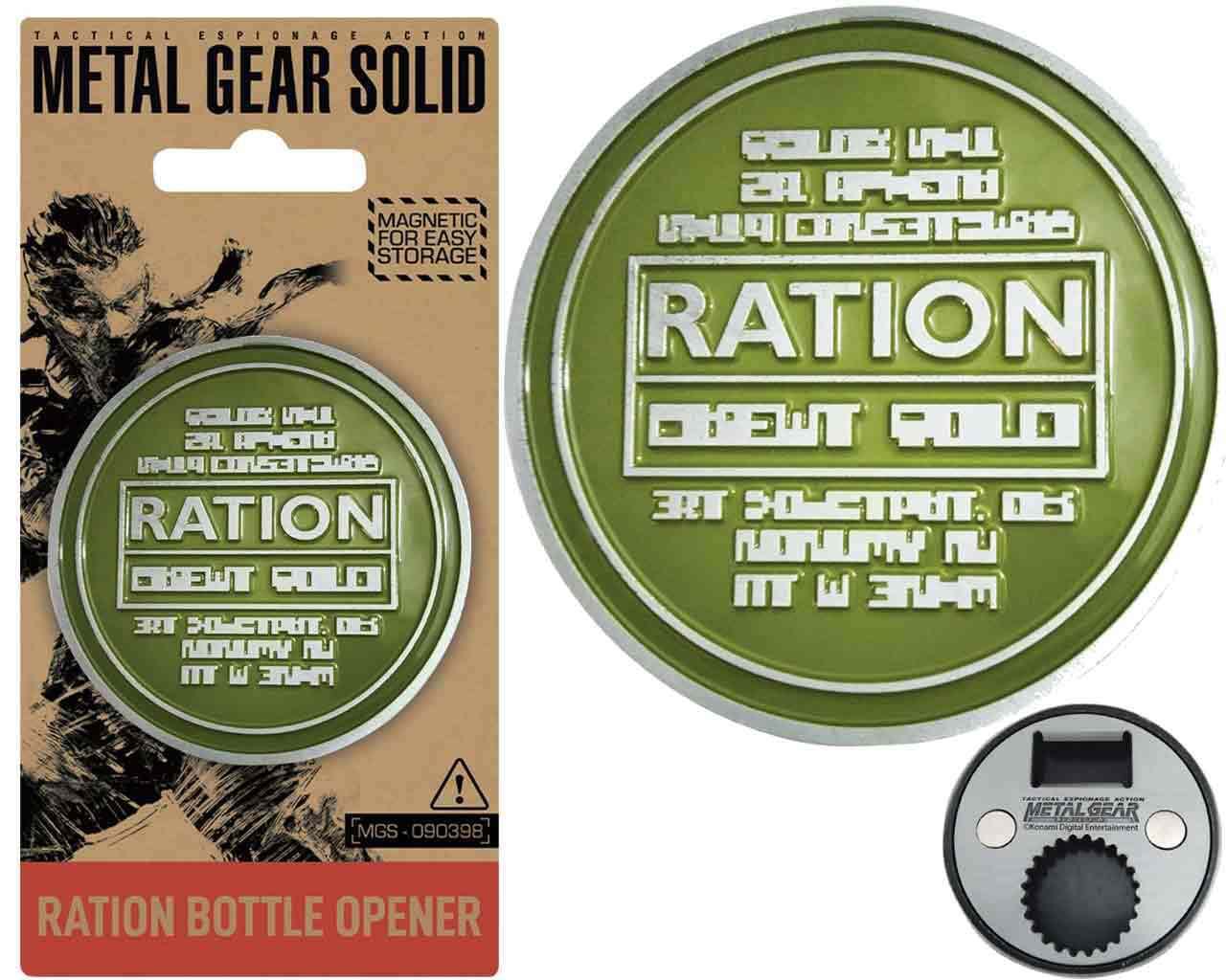 93128 - Metal Gear Solid Bottle Opener Solid Ration 8 cm