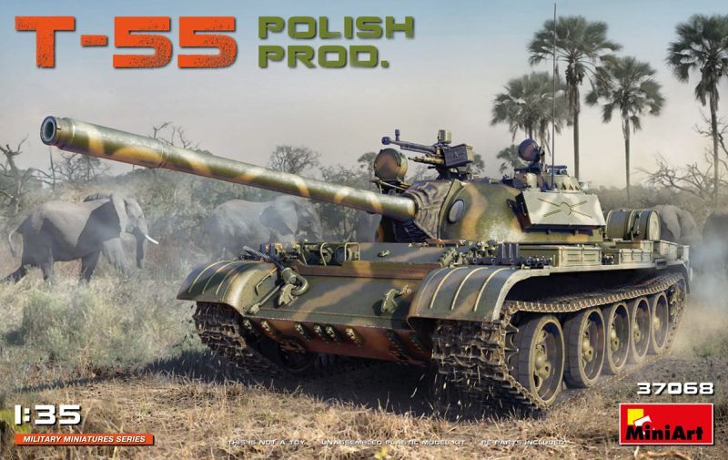 1:35 Miniart T-55 Polish Prod. Kit MA37068 Modellino