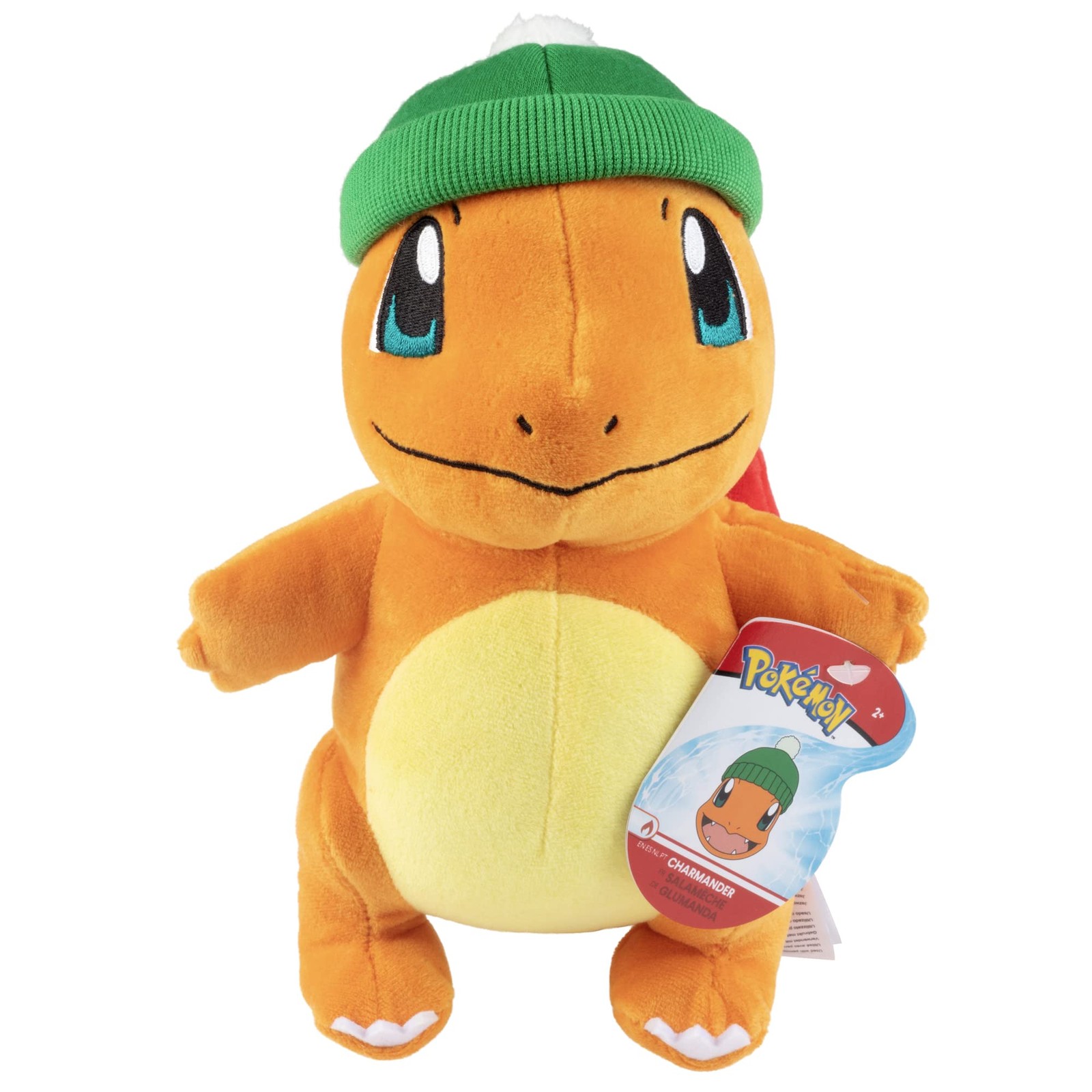 Pokémon Charmander Plush with Beanie - 8-Inch Charmander Plush with Unique Acces