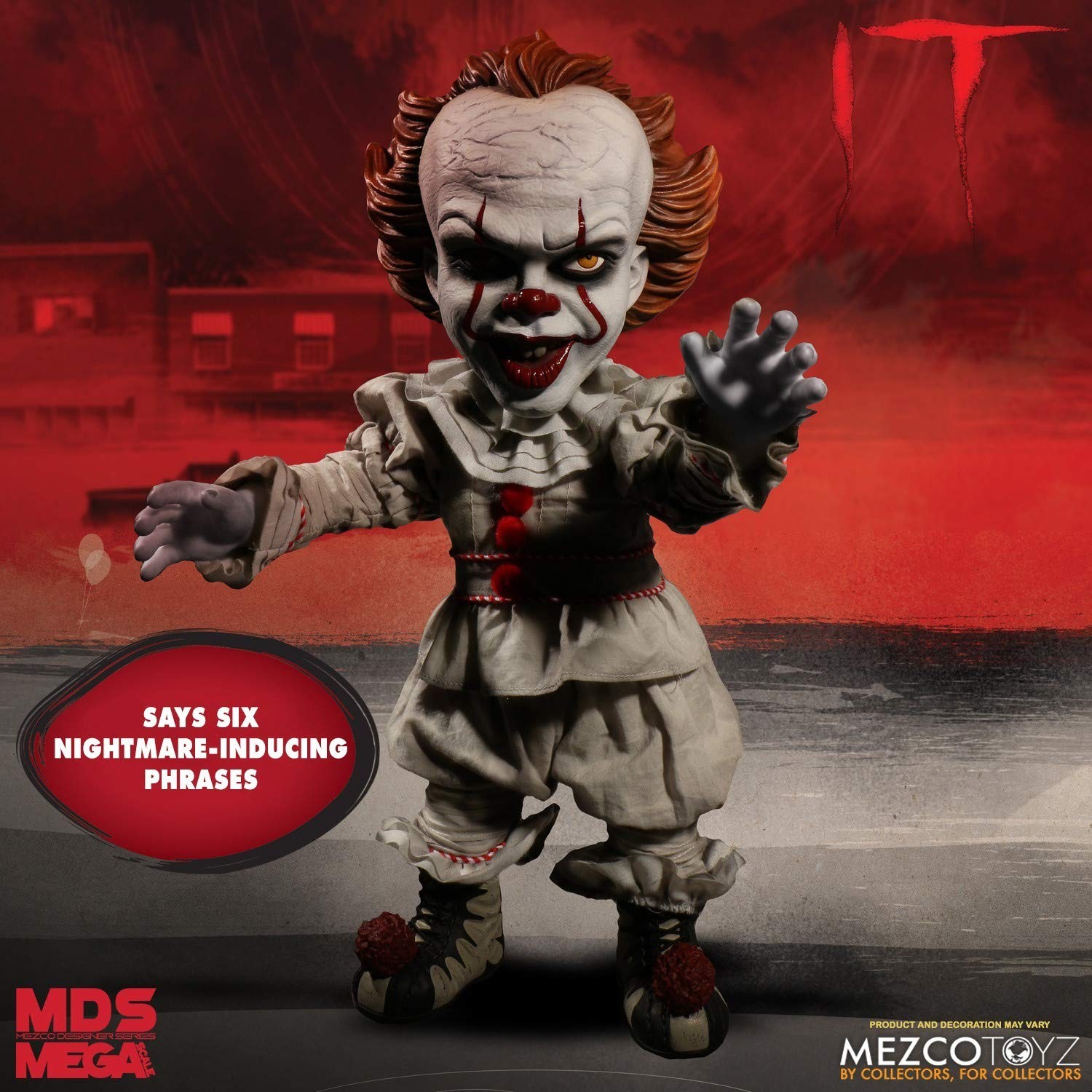 MEZCO DESIGNER SERIES IT (2017): Mega Scale Talking Pennywise One Size