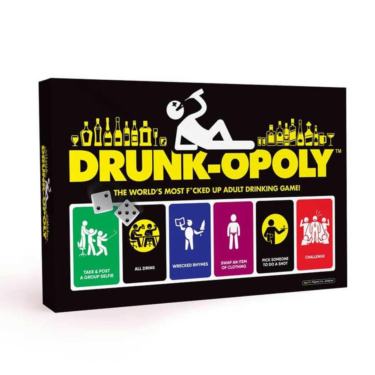 IMAGINATION GAMING Drunk-opoly Adult Board Drinking Game, Outrageous and Messed