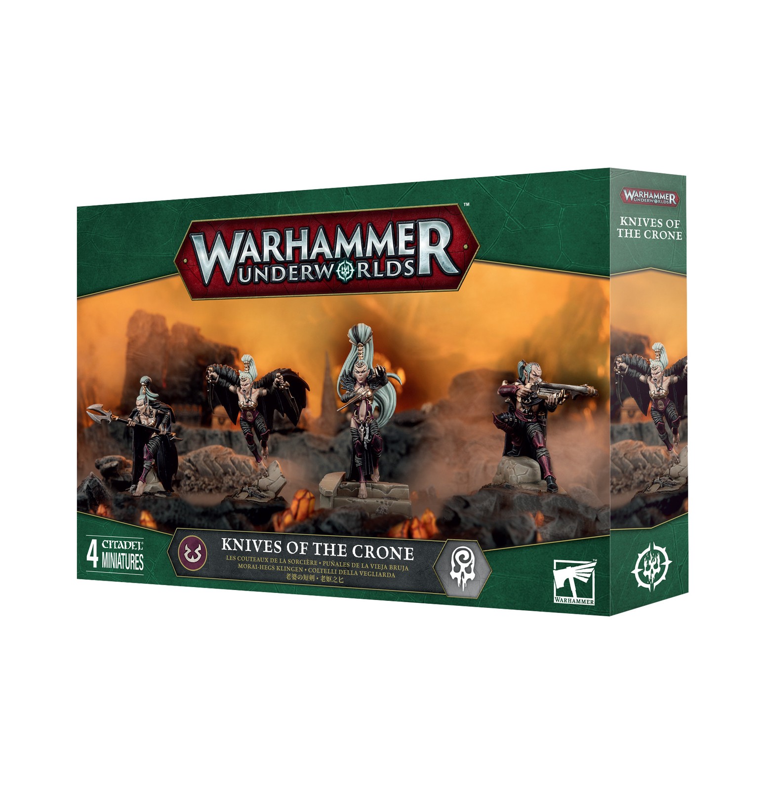 KNIVES OF THE CRONE set di miniature COLTELLI DELLA VEGLIARDA warhammer UNDERWOR