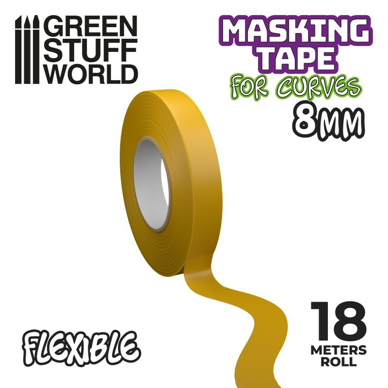Nastro flessibile per mascheratura - 8mm - Masking Tape per aerografo e colori