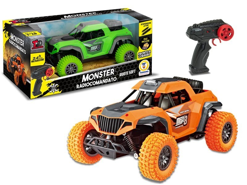 TEOREMA MONSTER RADIOCOMANDO 2.4 GHZ SCALA 1:18 2 COLORI  67952
