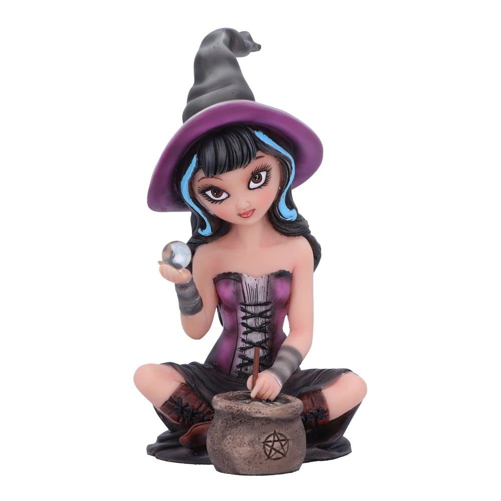 Nemesis Now Pruedence Witch Figurine, Black, 15cm
