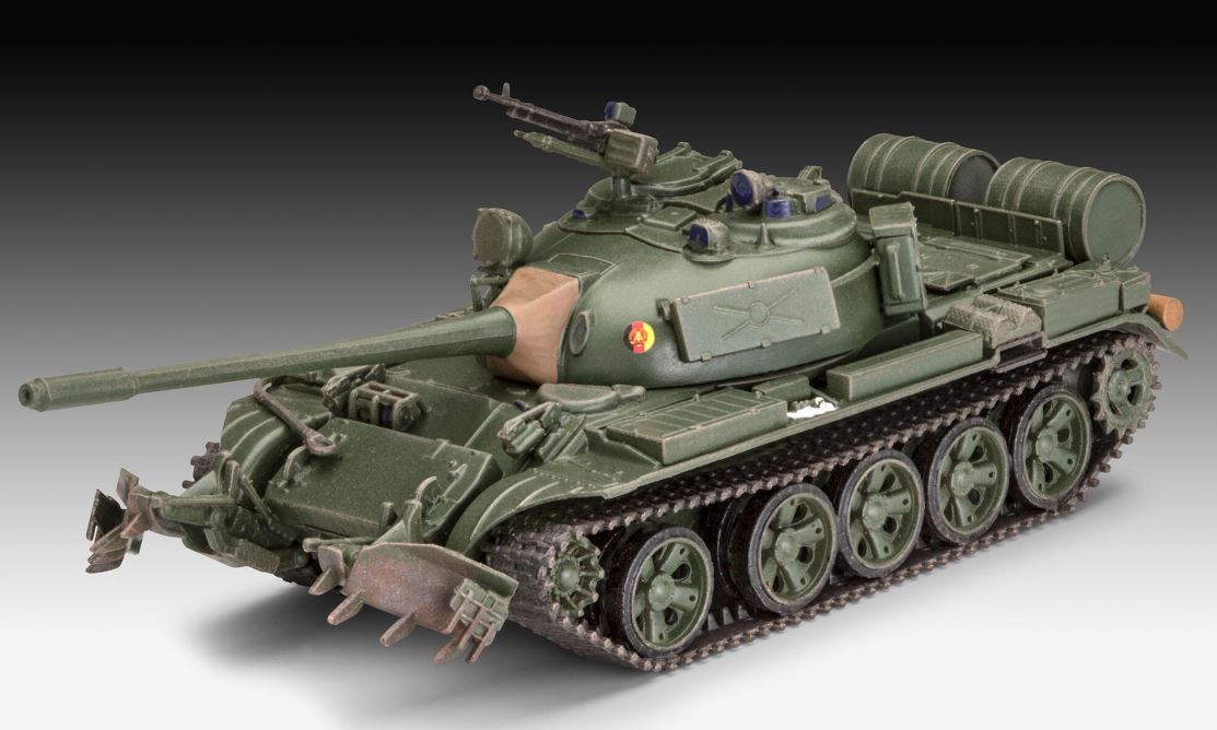 REVELL, MODEL SET - Carro armato T-55A/AM con KMT- 6/EMT-5 Mine Plough da ass...