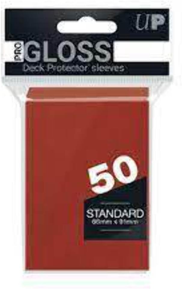 50 Bustine Ultra PRO GLOSS Standard RED Rosso
