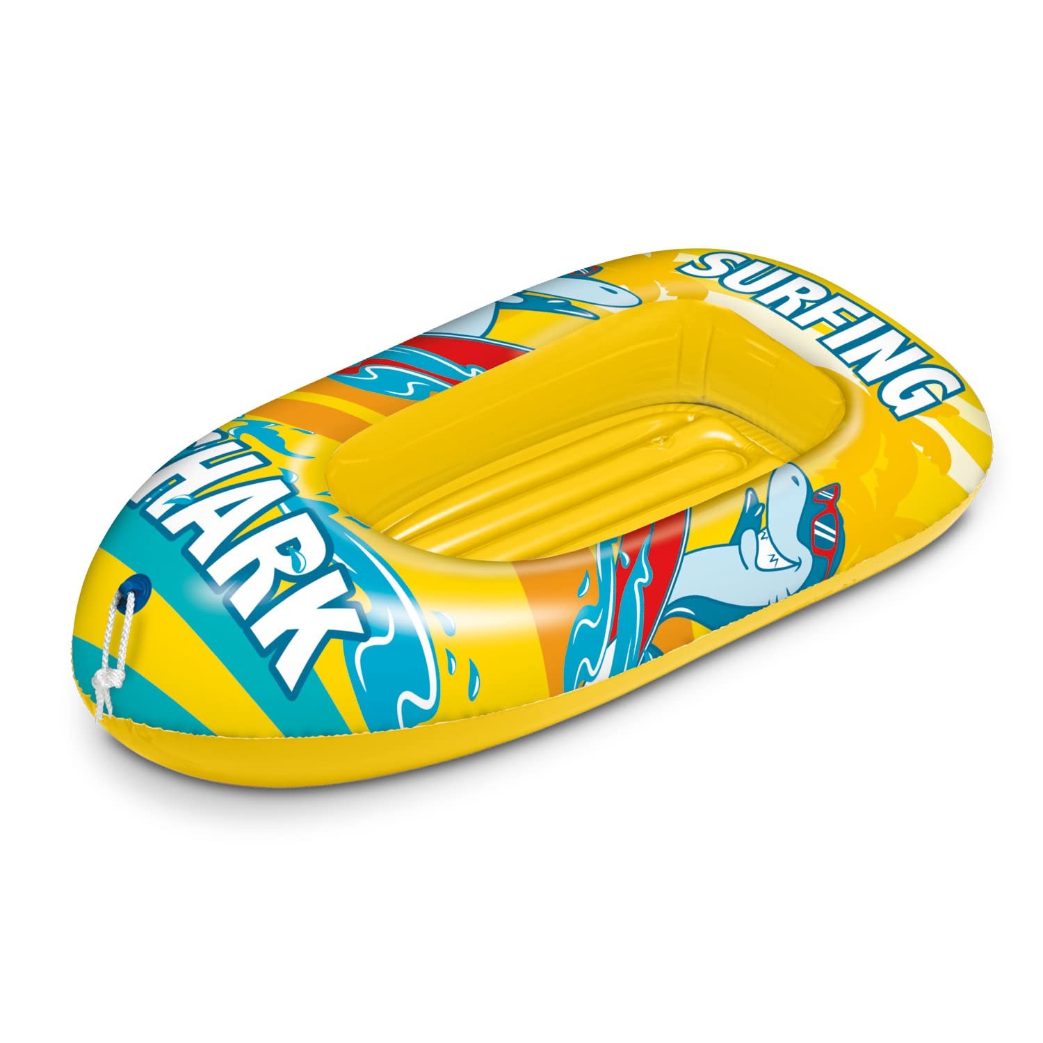 Mondo Toys - Surfing Shark Boat - Inflatable Base Boat, Inflatable Boat, Size 11