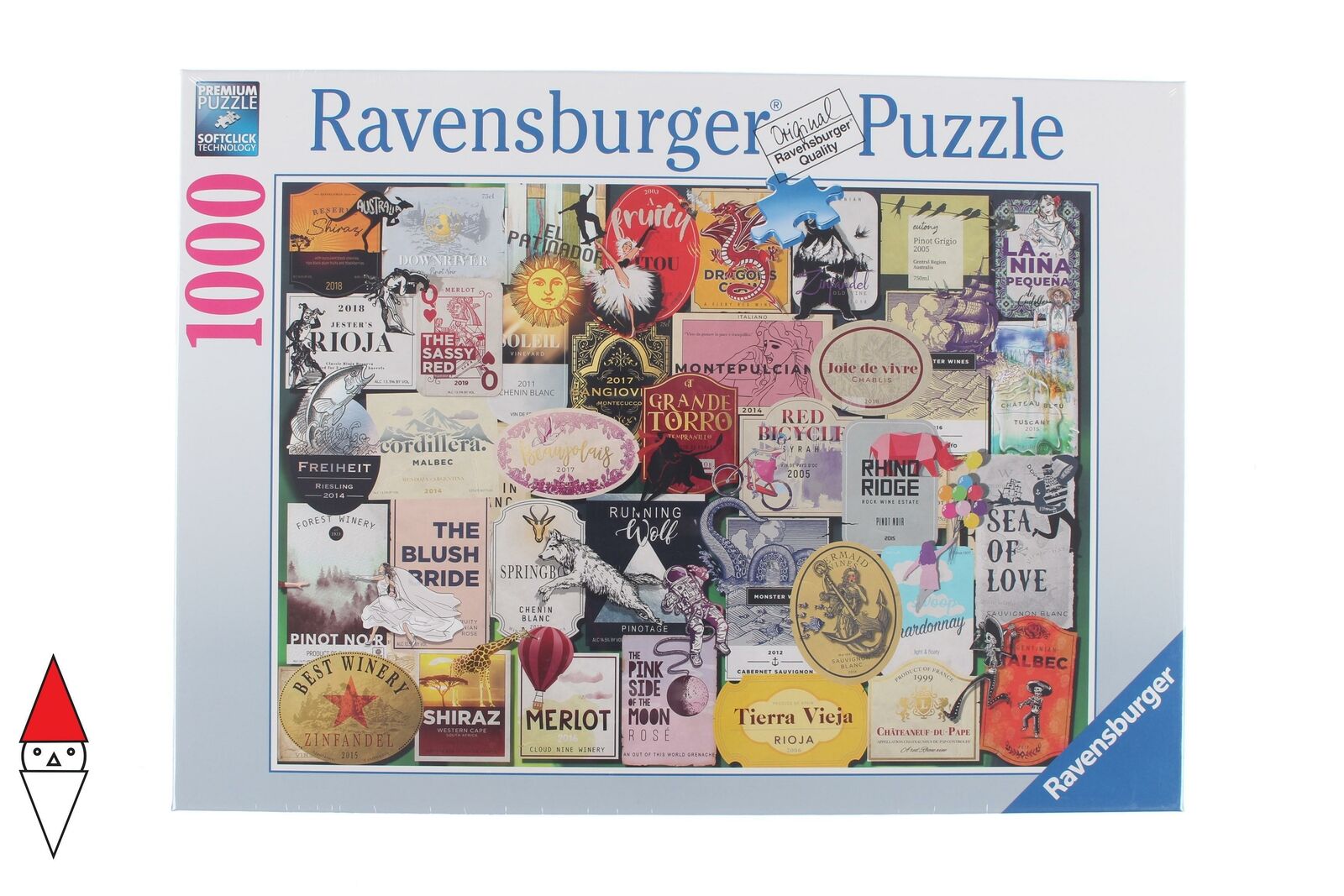 PUZZLE OGGETTI RAVENSBURGER OGGETTI COMUNI ETICHETTE DI VINO 1000 PZ