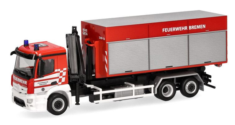 HERPA - MERCEDES BENZ Actros Pompieri di Brema - 1/87 - HER098151