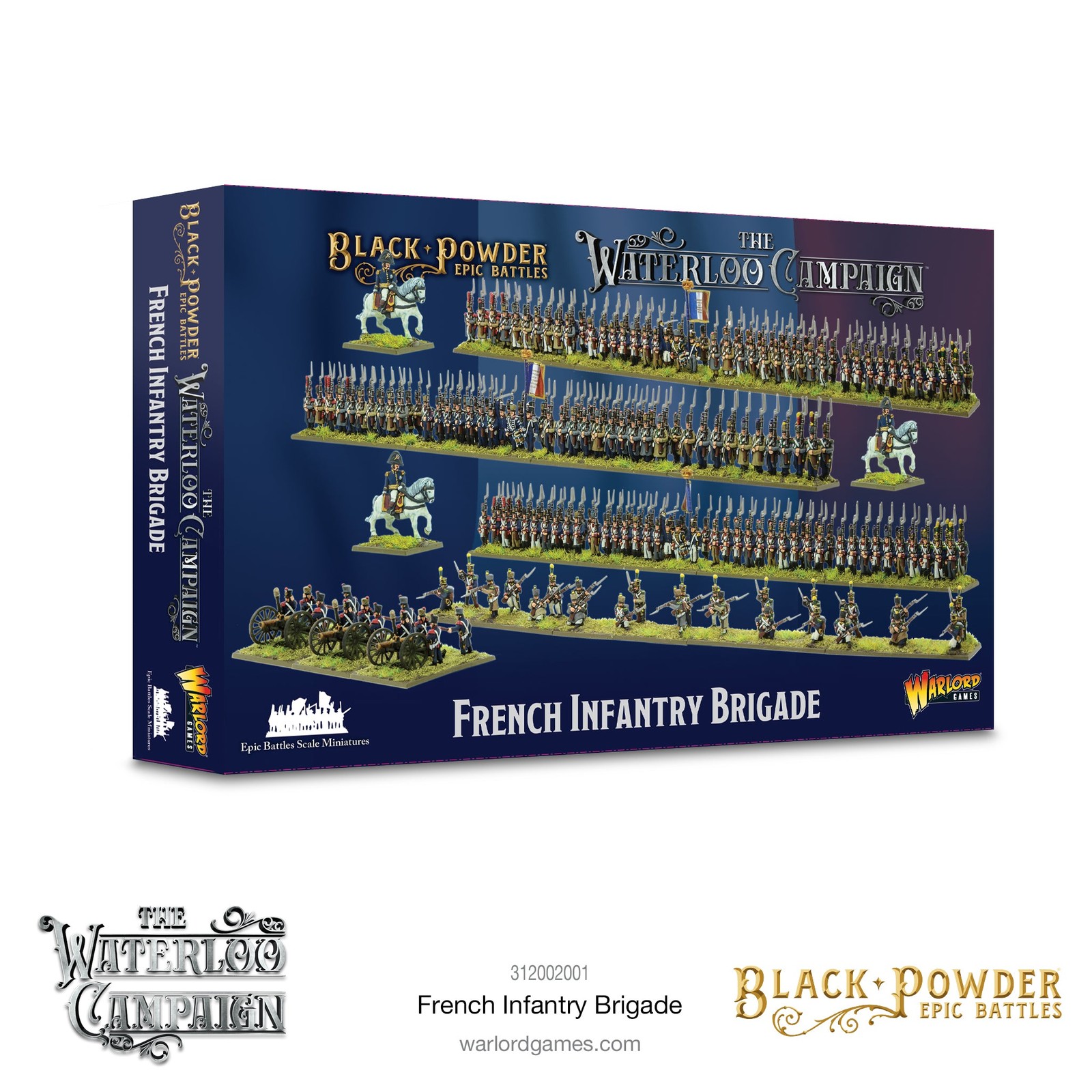 Warlord Black Powder Epic Battles Waterloo: French Infantry Brigade Military Tab